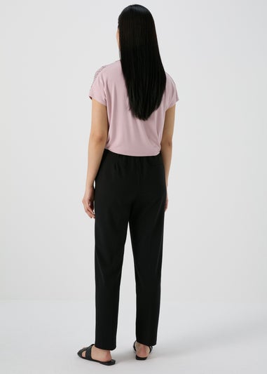 Et Vous Black Straight Leg Trousers