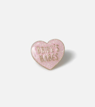 Muse Pink Brides Babes Heart Brooch