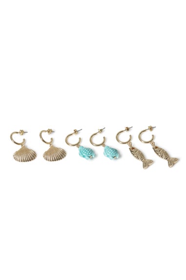 Muse Multicoloured Blue Moon Earring Pack