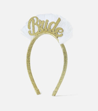 Muse Gold Bride Veil Headband