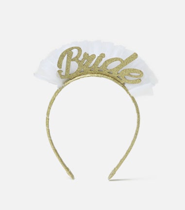 Muse Gold Bride Veil Headband