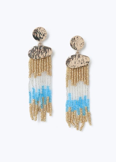 Muse Turquoise Beaded Drop Earrings