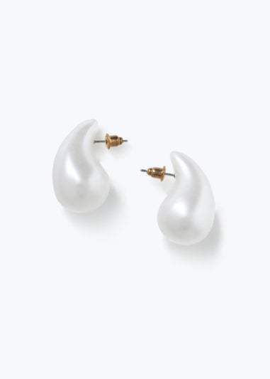 Muse Pearl Teardrop Stud Earring