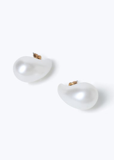 Muse Pearl Teardrop Stud Earring