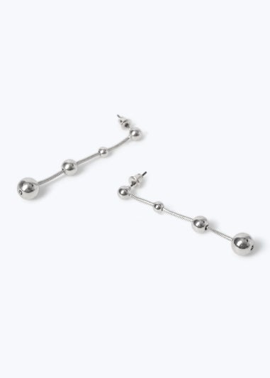 Muse Silver 4 Ball Drop Earrings