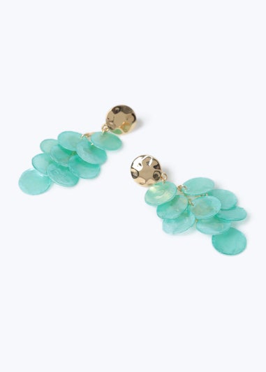 Muse Turquoise Shell Cascade Drops