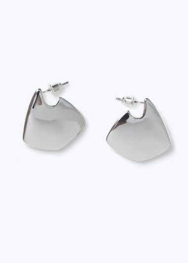 Muse Silver Solid Geometric Earring