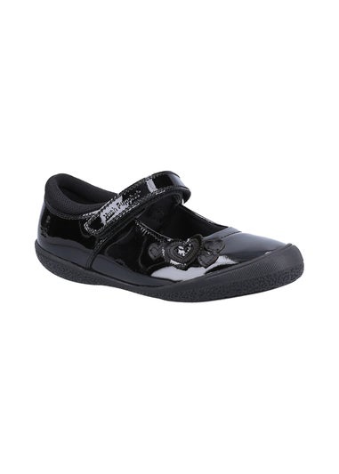 Hush Puppies Girls Black Rosanna Patent Infant School Shoes (Younger 6 - 12.5)