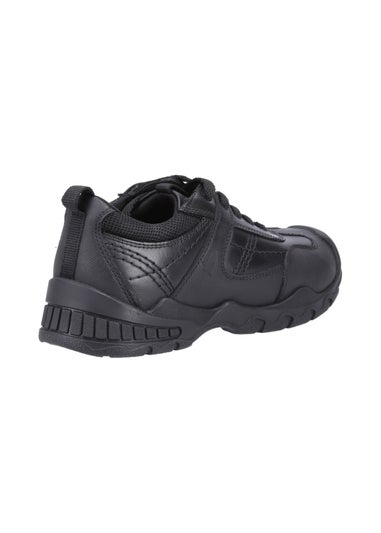 Hush Puppies Boys Black Travis Jnr School Shoes (Younger 10 - Older 2.5)