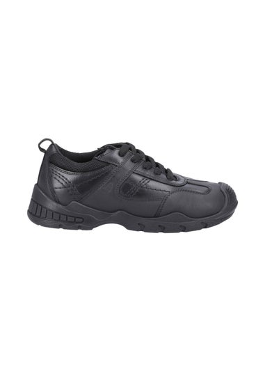 Hush Puppies Boys Black Travis Jnr School Shoes (Younger 10 - Older 2.5)