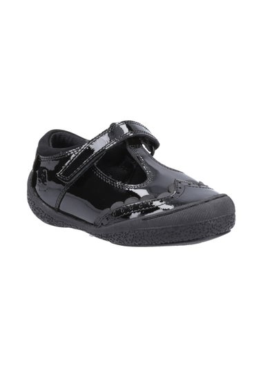 Hush Puppies Girls Black Mabel Patent Inf School Shoes (Younger 6-9.5)