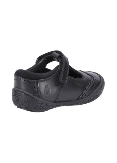 Hush Puppies Girls Black Mabel Inf School Shoes (Younger 6-9.5)