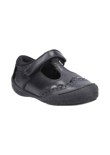 Hush Puppies Girls Black Mabel Inf School Shoes (Younger 6-9.5)