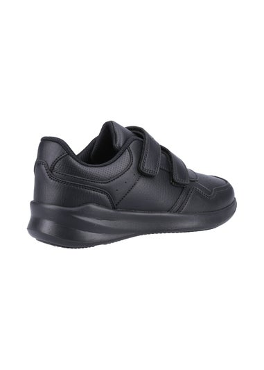 Hush Puppies Unisex Black Marling Easy Senior School Shoes (Older 3-5)