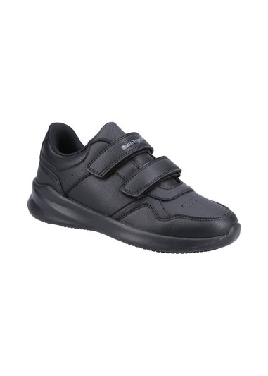 Hush Puppies Unisex Black Marling Easy Senior School Shoes (Older 3-5)