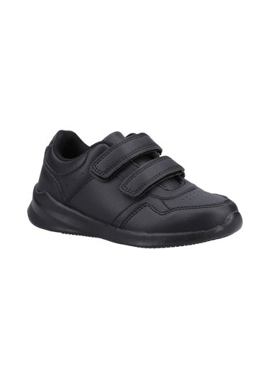 Hush Puppies Unisex Black Marling Easy Junior School Shoes (Younger 10 - Older 2)