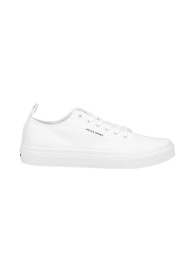 Jack & Jones White Bayswater Canvas Trainer