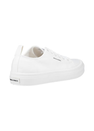 Jack & Jones White Bayswater Canvas Trainer