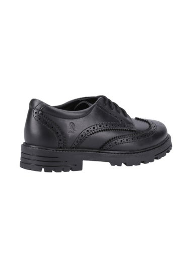 Hush Puppies Girls Black Maxine Senior School Shoes (Older 3-5)