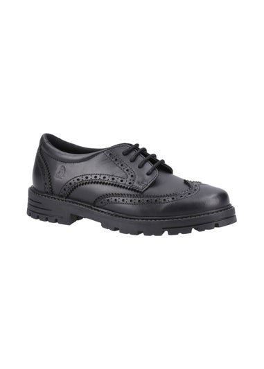 Hush Puppies Girls Black Maxine Senior School Shoes (Older 3-5)