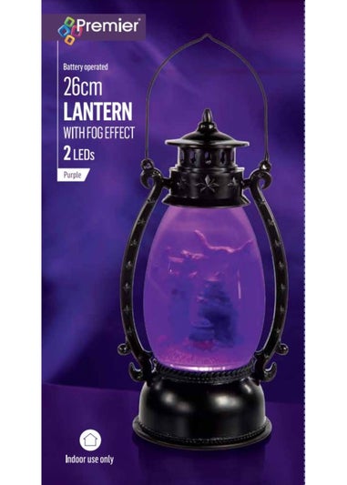 Premier Decorations Battery Operated Lit Fog Effect with Witch Scene (26cm)