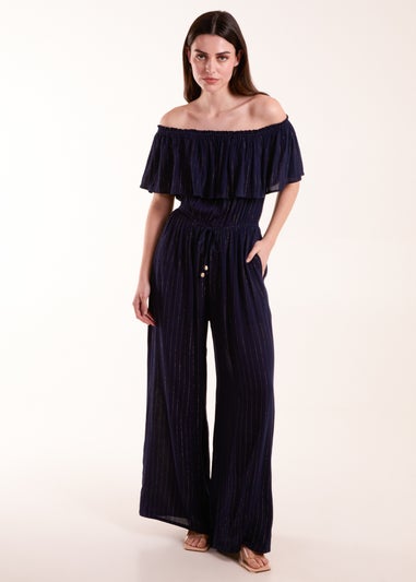 Blue Vanilla Blue Bardot Jumpsuit