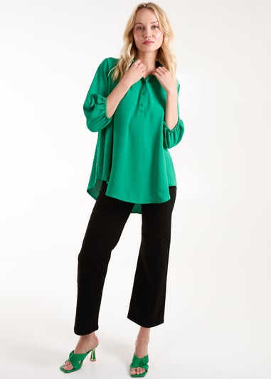 Blue Vanilla Green Batwing Shirt