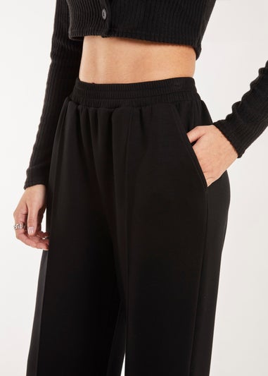 Pink Vanilla Black Wide Leg Joggers