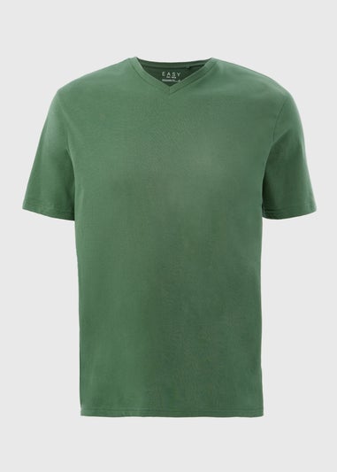 Green Essential V-Neck T-Shirt