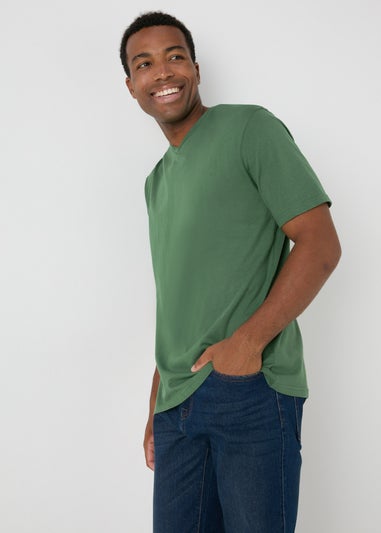 Green Essential V-Neck T-Shirt