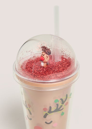 Reindeer Snowglobe Tumbler