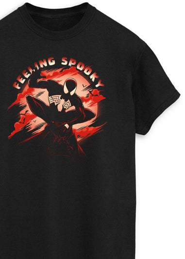 Marvel Spider-Man Feeling Spooky Black T-Shirt