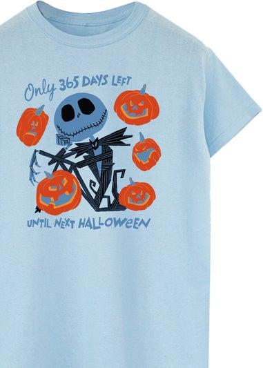 Disney The Nightmare Before Christmas Only 365 Days Left Baby Blue T-Shirt