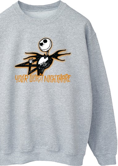 Disney The Nightmare Before Christmas Worst Men Heather Grey Sweatshirt