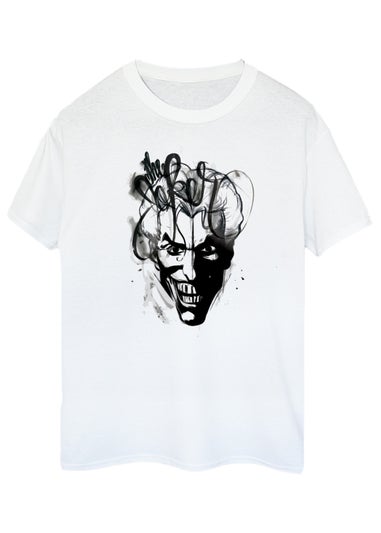 DC Comics Batman Joker Sketch White T-Shirt