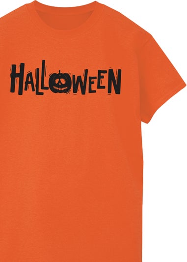 Halloween Text Orange T-Shirt