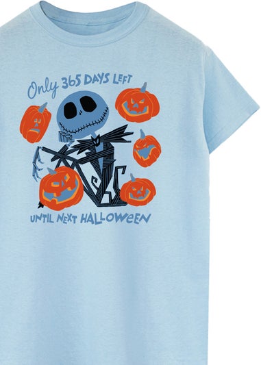 Disney The Nightmare Before Christmas Only 365 Days Left Blue Boyfriend Fit T-Shirt