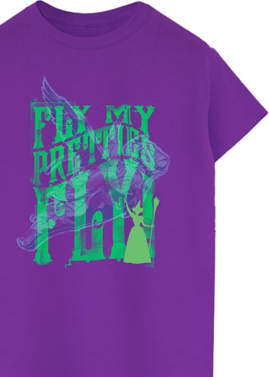 Wizard of Oz Fly Purple Boyfriend Fit T-Shirt