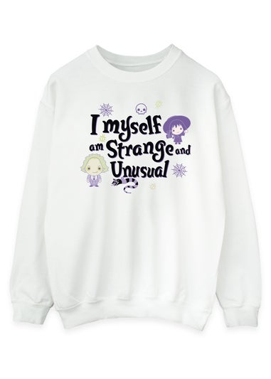 Beetlejuice Strange And Unusual White Sweatshirt