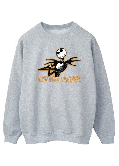 Disney The Nightmare Before Christmas Worst Women Heather Grey Sweatshirt