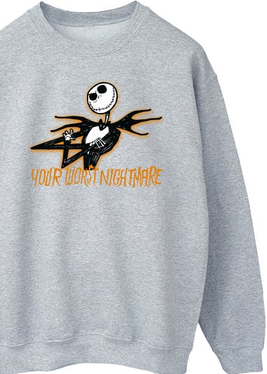 Disney The Nightmare Before Christmas Worst Women Heather Grey Sweatshirt