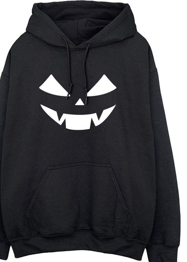 Halloween Pumpkin Face Black Hoodie