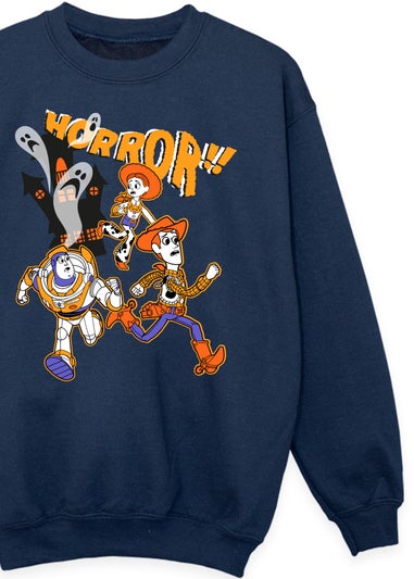 Disney Kids Navy Toy Story Halloween Horror Run Away Sweatshirt (3-13 Years)