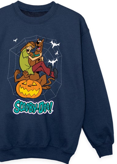 Scooby Doo Pumpkin Boys Navy Sweatshirt (3-13 Years)