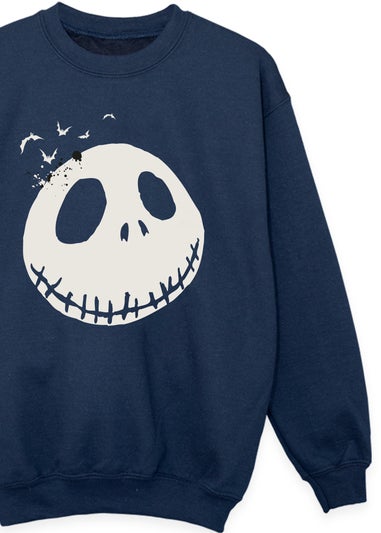 Disney Kids Navy The Nightmare Before Christmas Face Sweatshirt (3-13 Years)