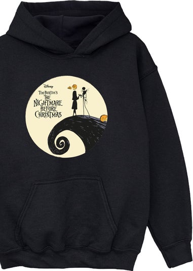 Disney Kids Black The Nightmare Before Christmas Moon Hoodie (3-13 Years)