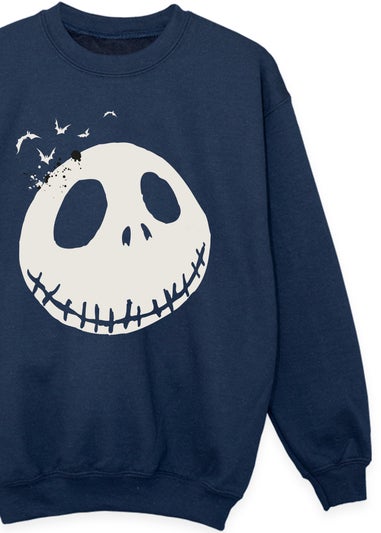 Disney Kids Navy The Nightmare Before Christmas Face Sweatshirt (3-13 Years)