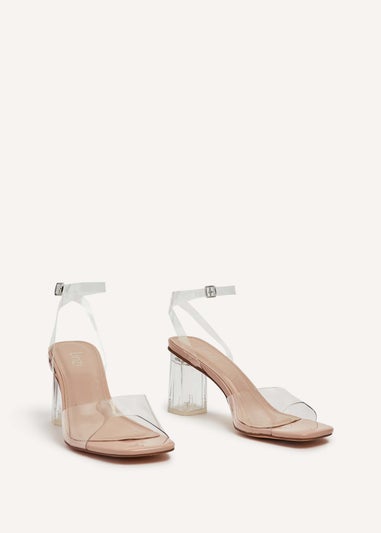 Linzi Cindy Sand Perspex Sandal