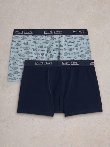 2-er Pack Boxershorts - Uni & Print