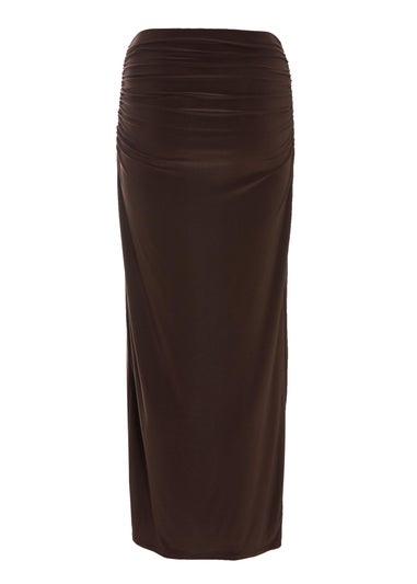 Quiz Brown Maxi Skirt